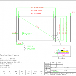 IR Touch Frame LCD 21.5" Multi Touchscreen USB